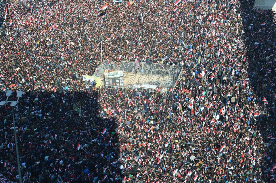 الصدر من التحرير: العبادي على المحك .. ونحن على أسوار الخضراء وغداً نكون فيها