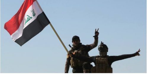 رفع العلم العراقي في خور سيباد