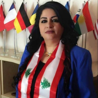 د. إيمان غصون اللبنانية تصل بغداد للنهوض بواقع المرأة