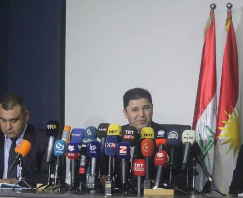 مؤتمر صحفي عن حقوق الإنسان ومعاناة النساء تحت سيطرة داعش